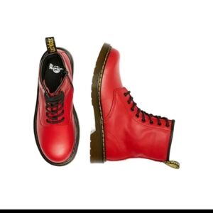 Dr. Martens Youth Red 1460 8-Eye Classic Leather Iconic Durable Combat Boot 3